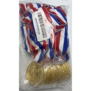 Abaokai 12 Piece Gold Medal Baseball Party Favors